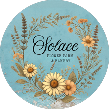 Solace Flowers and Bakery Logo
